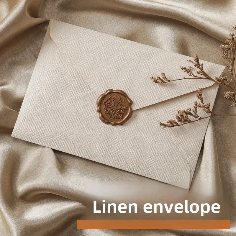 10pcs Window Envelopes for Letters DIY Handmade Gift Packaging Bag Wedding Party Invitation Card Cover Linen Texture Envelopes mailing envelopes window envelopes