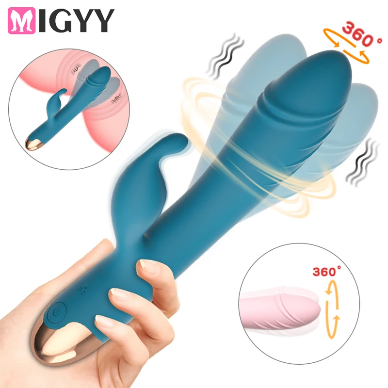 360 °   Rotierenden G-punkt Vibrator Für Frauen Dual Vibration Dildo Weibliche Vagina Klitoris Massager Sex Spielzeug Für Frauen Spielzeug Für Erwachsene 1
