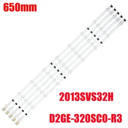 LED Strip For Samsung UE32F4000AW UE32F5000AK UE32F5030AW UE32F5300AW UE32F5300AK TV LED Backlight Strip Kit 9 Lamp Lens 5 Bands