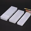Transparent Pencil Case MUJIs Plastic Storage Box Kawaii Japan Frosted Simple Hard Stationery Office Kid School Student Gift 5