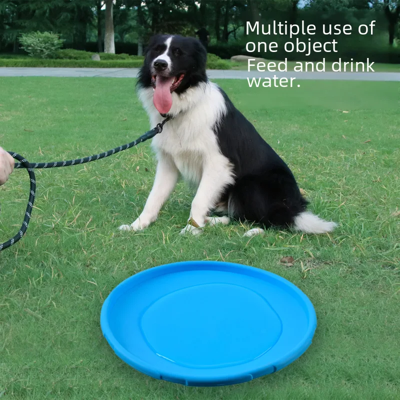 15/18/22cm Multicolor Dog Frisbeed Toy Pet Dog Outdoor Game Flying Discs Trainning Interactive Toys Bite Resistant Flying Disc P