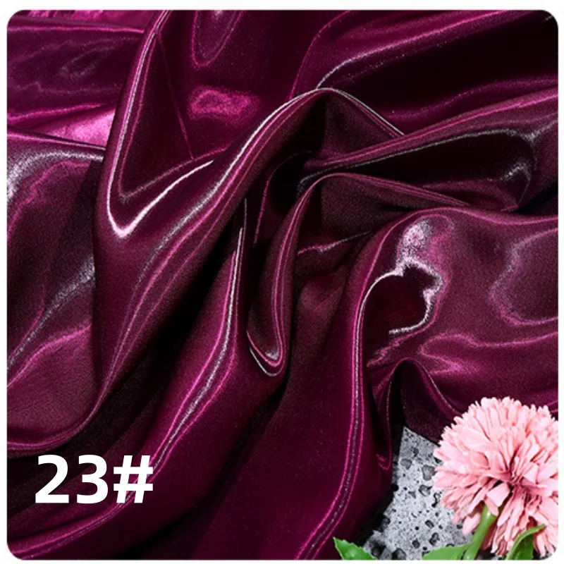 Liquid Water Light Reflective Satin Fabric by the Meter - Smooth, Breathable Finish