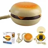 [Funny] Durable CB2 Novetly Juno Hamburger Cheeseburger Burger Corded Phone Novelty Really Telephone bread model phone Cute Gift 1