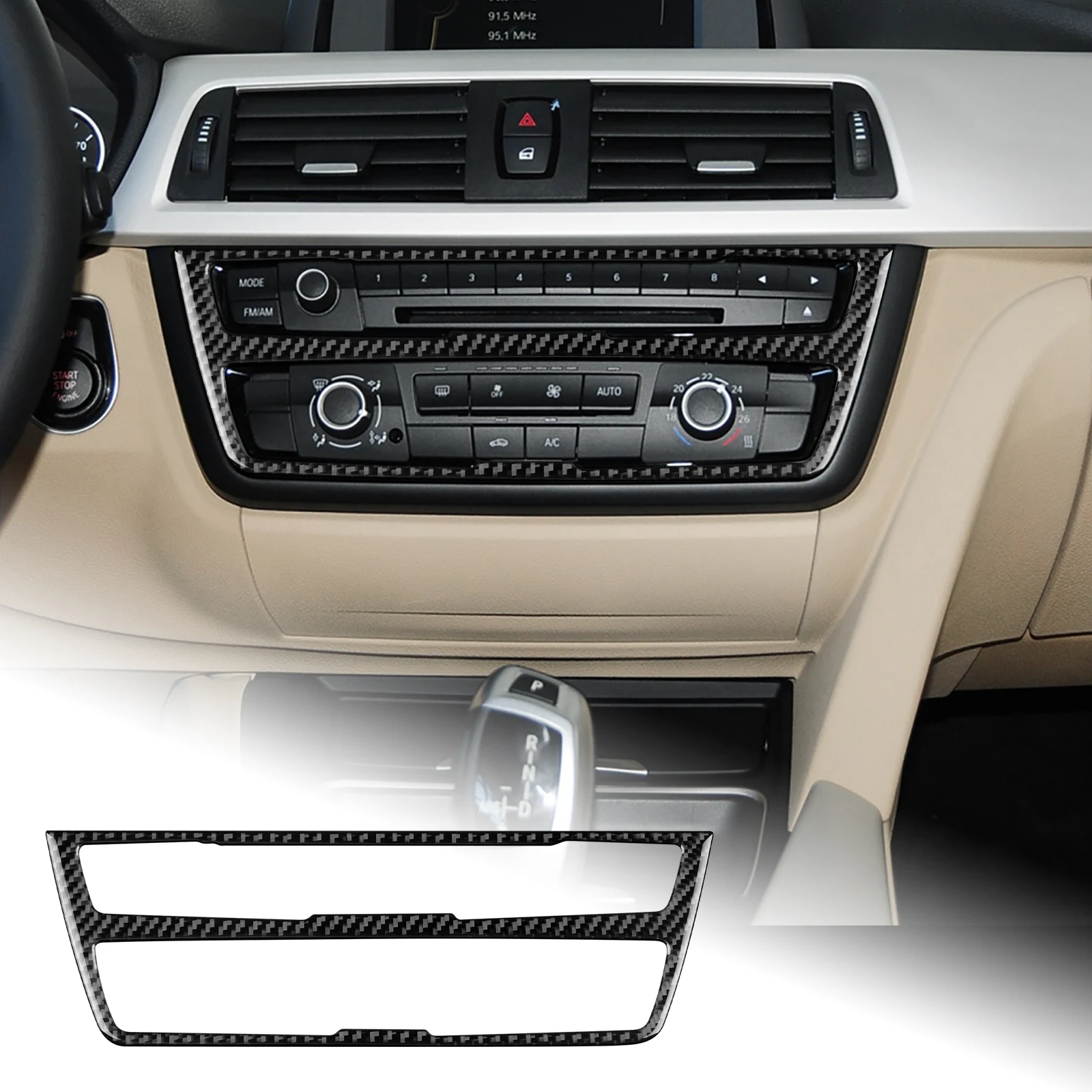 Auto Konsole CD Panel Abdeckung AC Air Vent Outlet Rahmen Trim