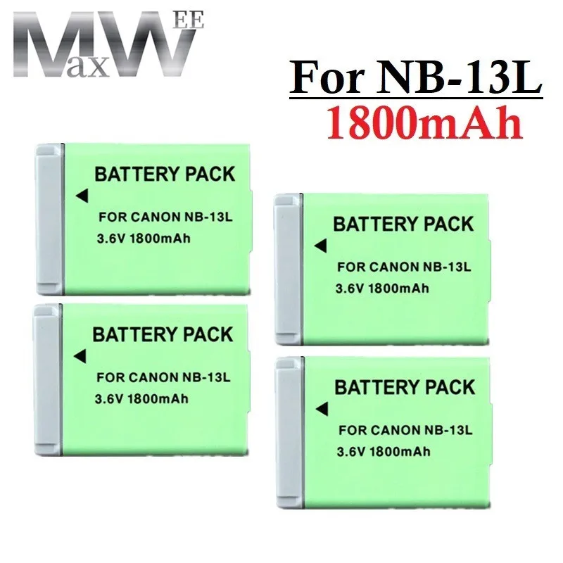 Batterie Originali 1800Mah Nb-13L Per Canon Powershot G5X G7X G9X G7X Mark Ii Sx620 Hs Sx720 Hs Sx730 Hs G9X Mark Ii Sx740 Hs