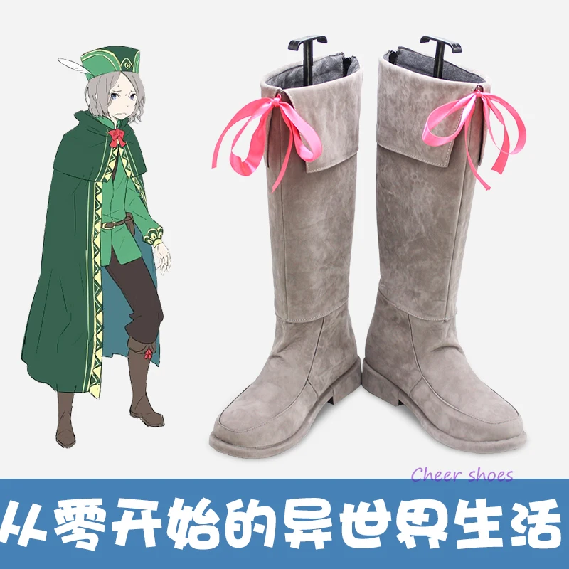 

Otto Suwen Cosplay Shoes Comic Halloween Shoes Otto Suwen Cosplay Costume Prop Re:Zero Cosplay Boots for Men