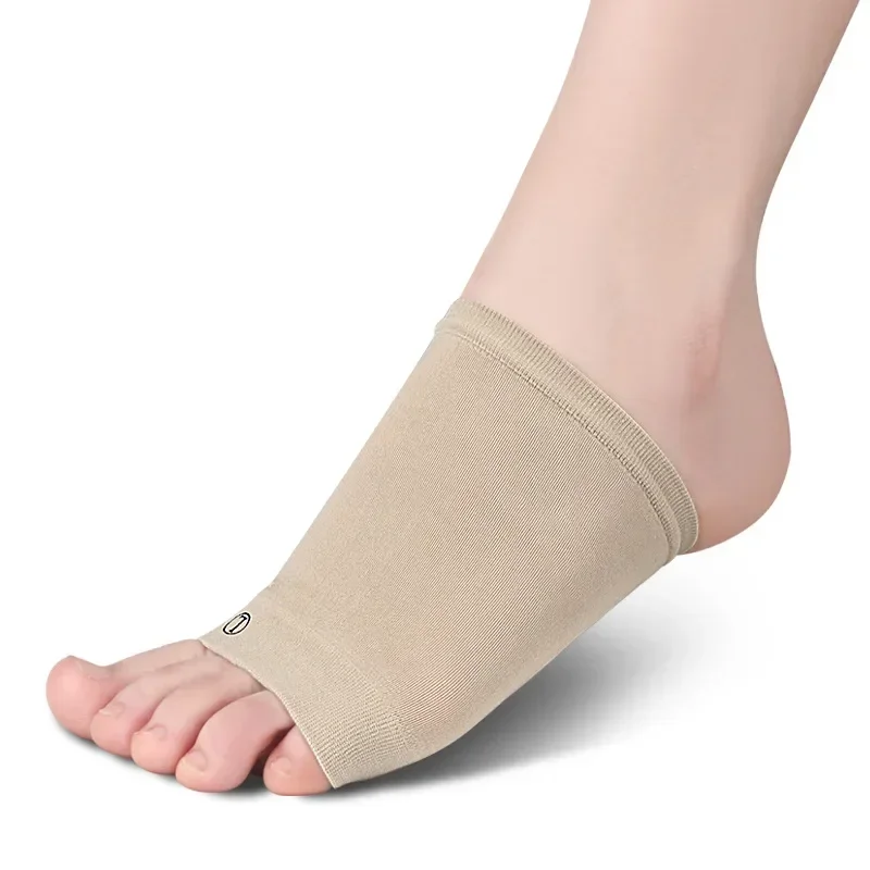 Arch Support Foot Pad Cushion Soft Elastic Gel Silicone Forefoot Shoe Pad for Plantar Fasciitis Flat Foot Pain Relief Heel Spurs