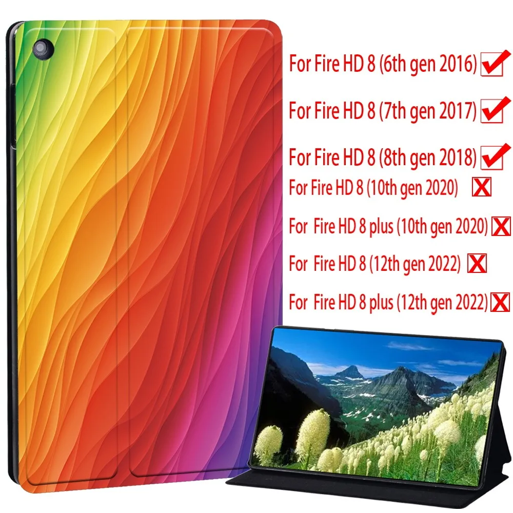 Universal 8-inch Stand Fold Cover Case