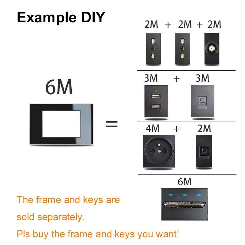 1 2 3 Gang Way Stair Cross Pass White Glass Switch DIY AU US 118*75mm 153*75mm 191*75mm Fan Dimmer Retro Switch with LED Wallpad