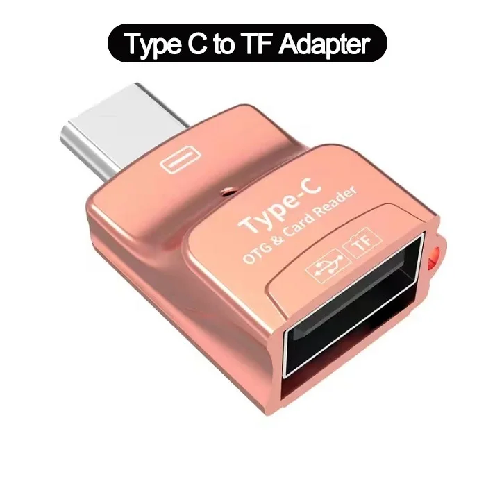 type c to iphone converter Portable USB 2.0 Type C Card Reader USB-C TF Micro SD OTG Adapter Type-C Memory Card Reader For Samsung Macbook Huawei LeTV usb phone converter Adapters & Converters