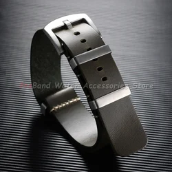 Premium Genuine Leather Adjustable Watch Strap - Elegant Replacement Bracelet Accessory - 18mm (Green)