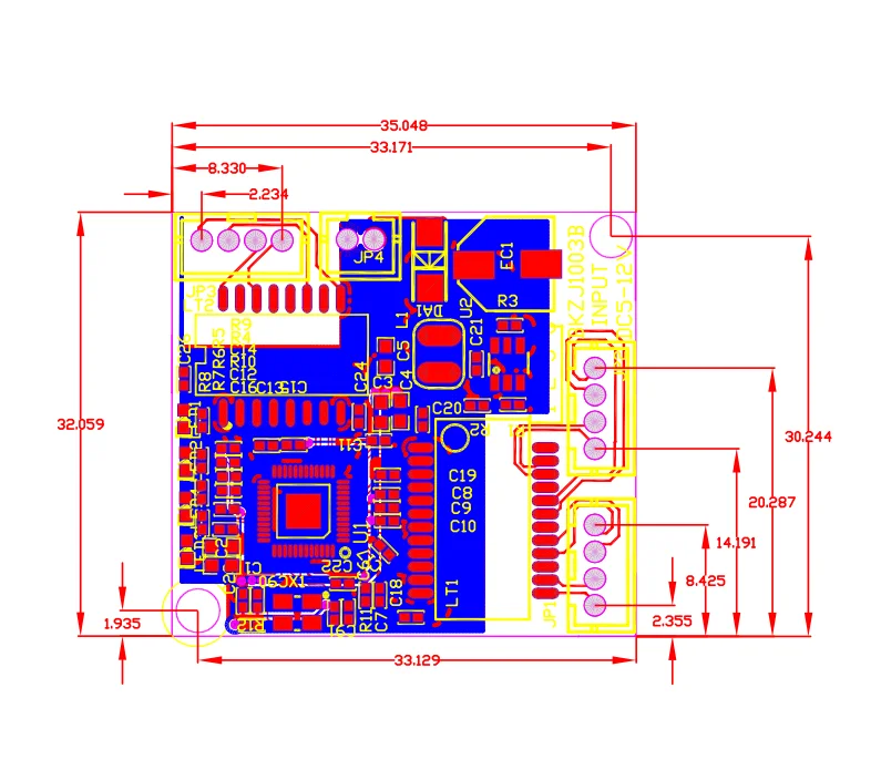 비관리형 산업용 이더넷 스위치 모듈, PCBA 보드, OEM 자동 감지 포트, 5V-12V 마더보드, 3 포트, 10 M, 100M