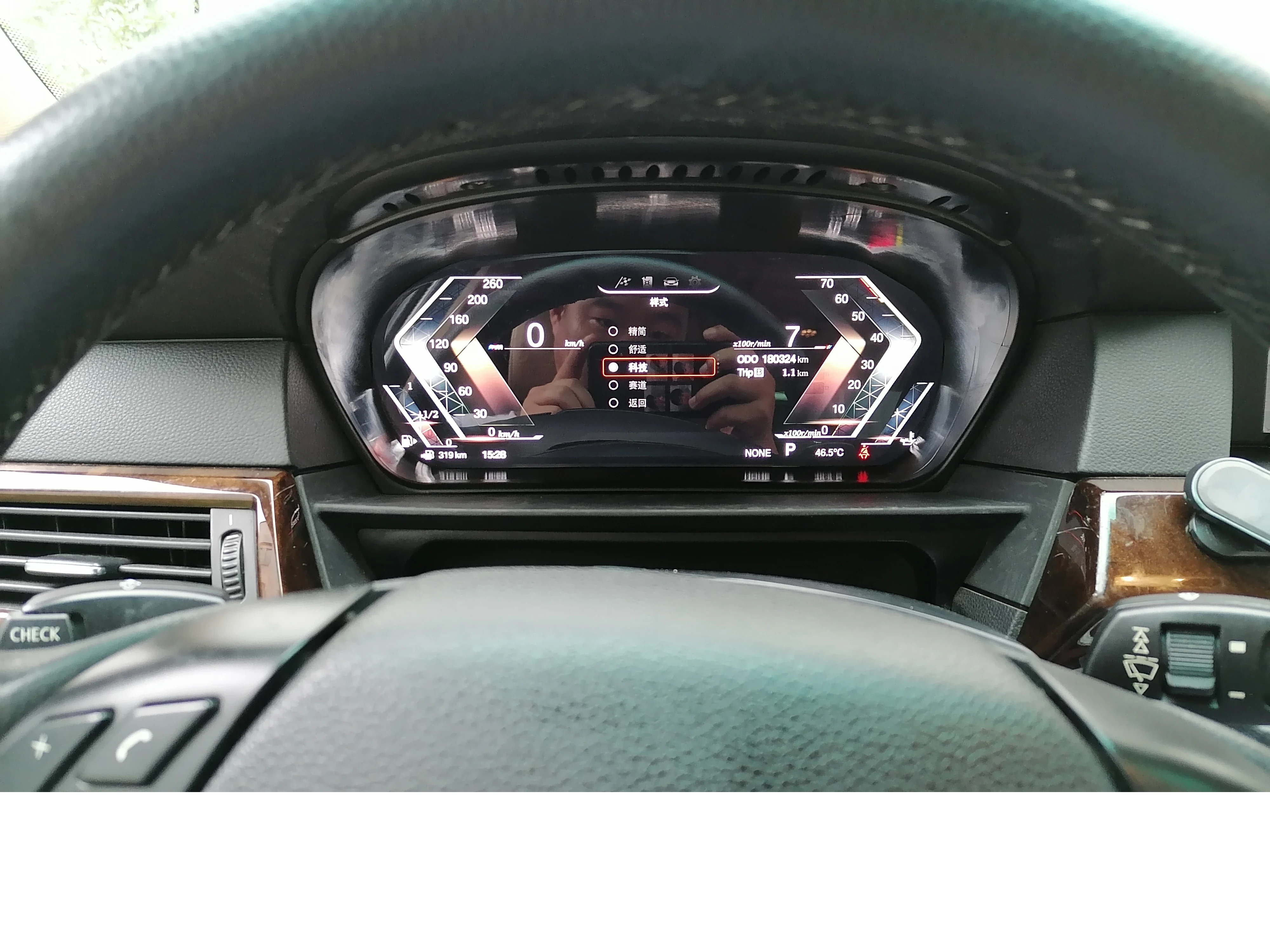 タコメーター,デジタルLCDインストルメントクラスター,BMW e60