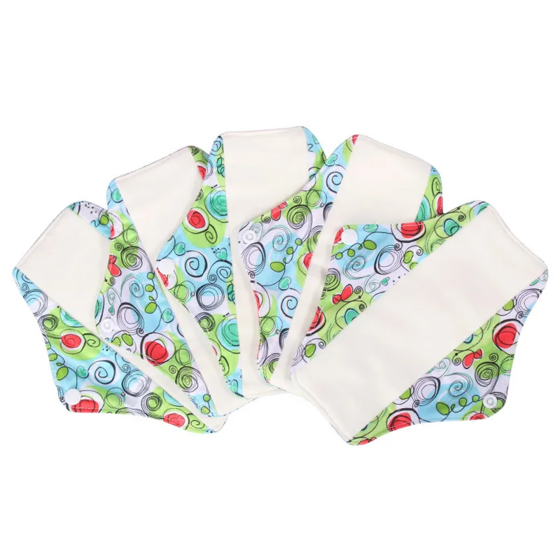 Bamboo Cotton Washable Sanitary Pads Reusable Day And Night Close