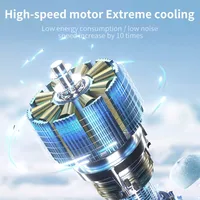 Ventilateur portable à main avec refroidisseur de glace, rechargeable par USB, ventilateurs de poche, design pliable, écran LED, vitesse du vent réglable, ventilateur de refroidissement 3