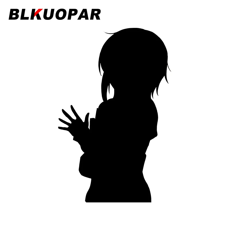 

BLKUOPAR The Girl Wearing Headphones Car Sticker Fashionable Scratch-Proof Decals Waterproof Personality Funny Car Styling