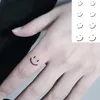 Waterproof Temporary Tattoo Sticker Black Hand Drawn Heart Design Body Art Fake Tatto Flash Tatoo Finger Wrist Ankle Female 6