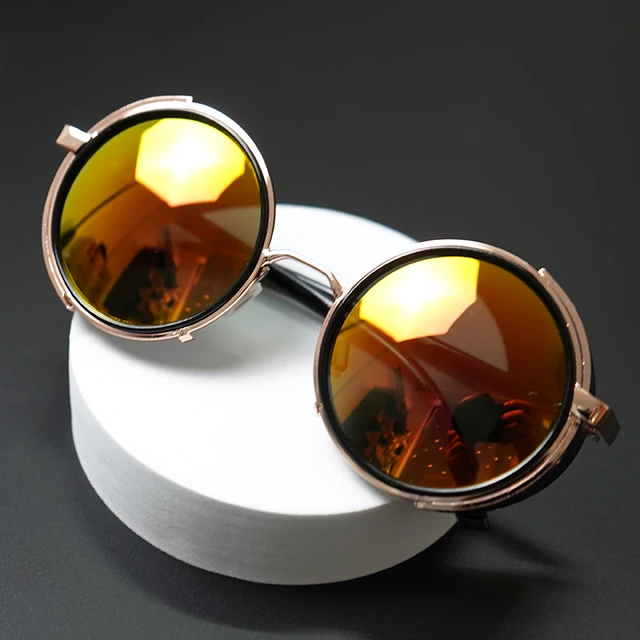 HELLSING Anime Alucard Vampire Hunter Tailored Cosplay Glasses Orange  Sunglasses