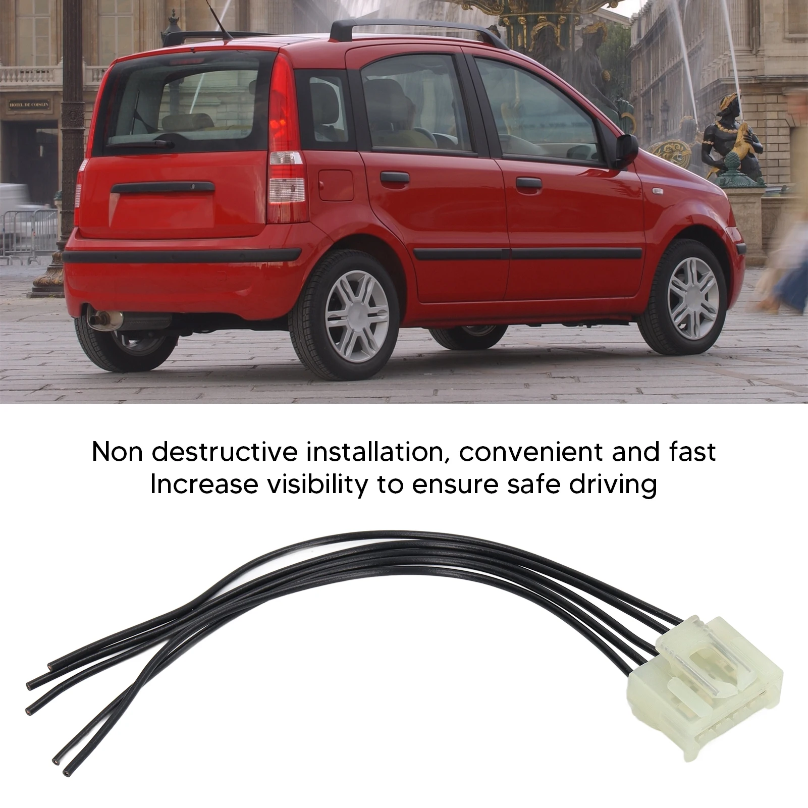 Connettore Cablaggio Fanale Posteriore Auto 4 Pin Luce Posteriore Spina - Foto 3