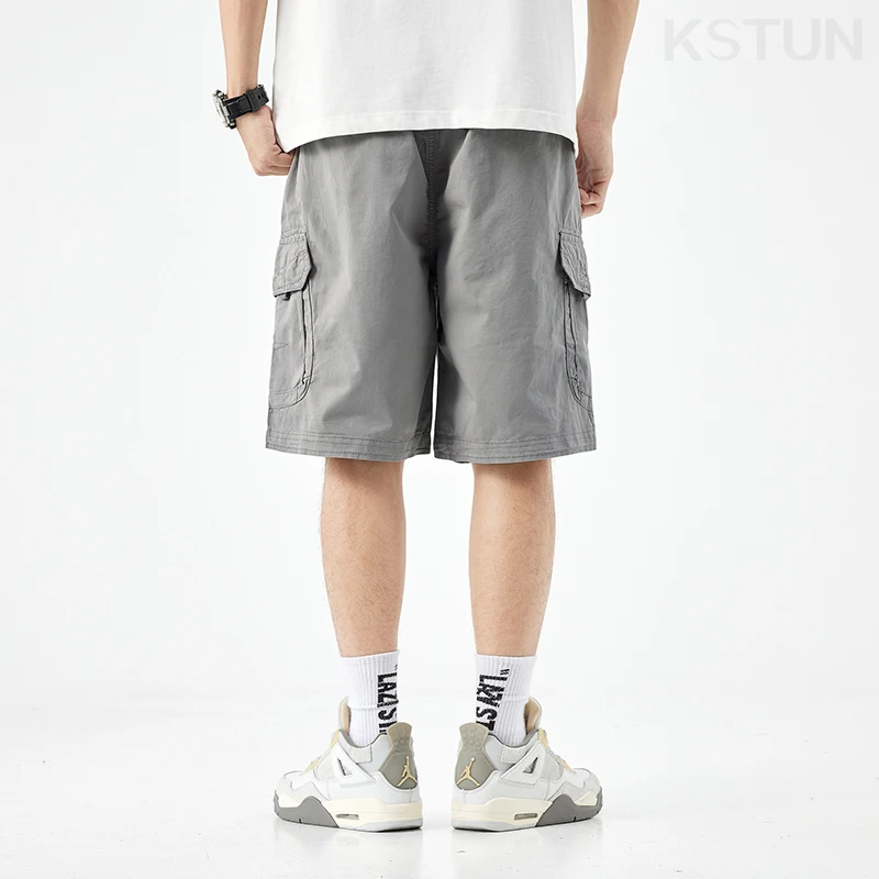 2024 Summer Men's Shorts Pants Men Loose Fit Baggy Cargo Shorts For Man Outdoor Streetwear Casual