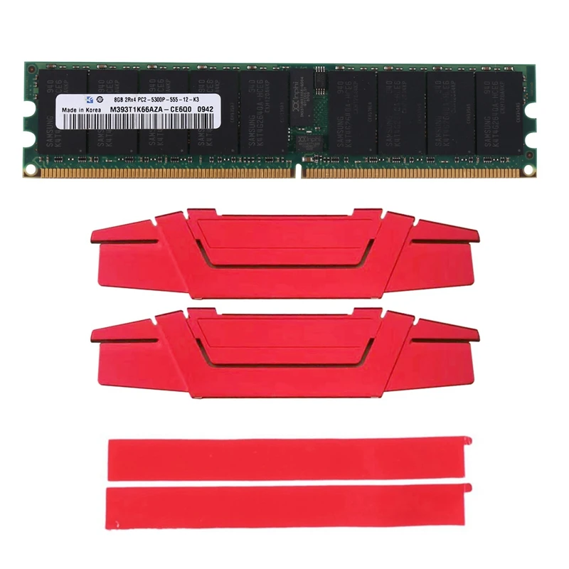 

2X DDR2 8GB 667Mhz RECC RAM+Cooling Vest PC2 5300P 2RX4 REG ECC Server Memory RAM For Workstations