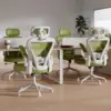 Ergonomic Office Chair M903, High Back Computer Desk Chair With Adjustable Lumbar Support & Headrest, Green Task Chair Comfy, 3