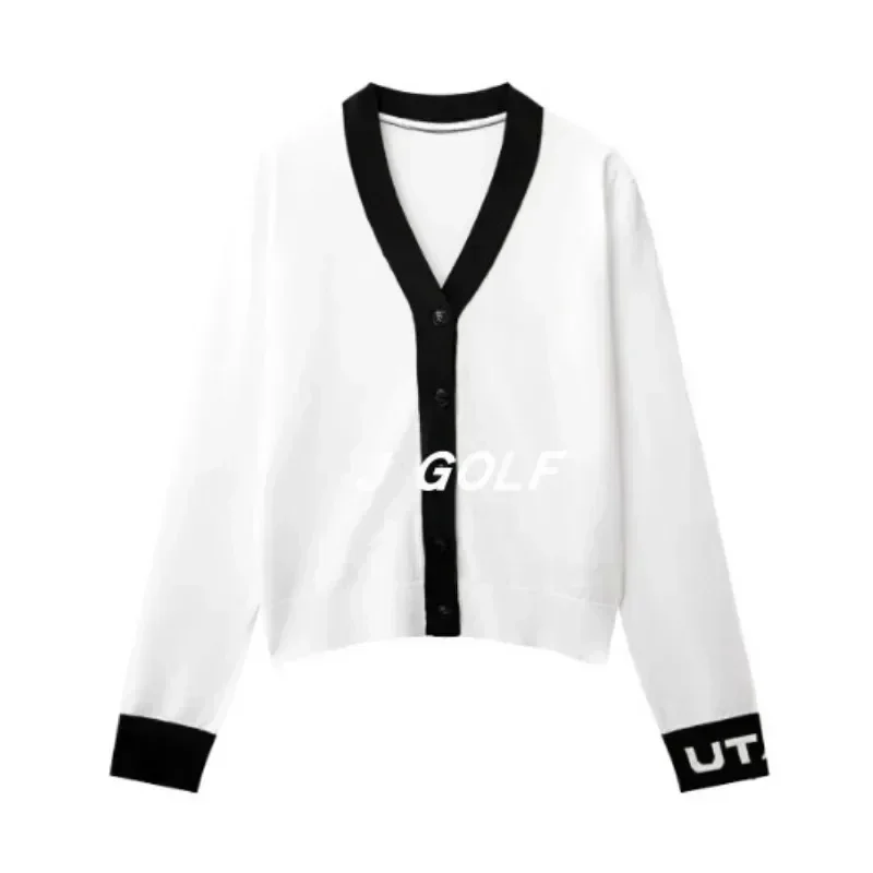 golf-jacket-24-women's-v-neck-color-blocked-golf-cardigan-sweater