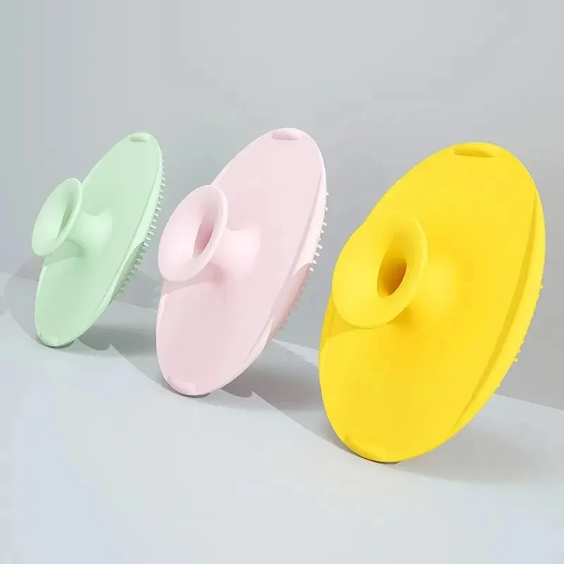 Baby Brush 1Pcs Baby Silicone Shampoo Brush Soft Scalp Massage Brush Bath Cleaning To Remove Fetal Fat Supplies Hair Care And Body Care