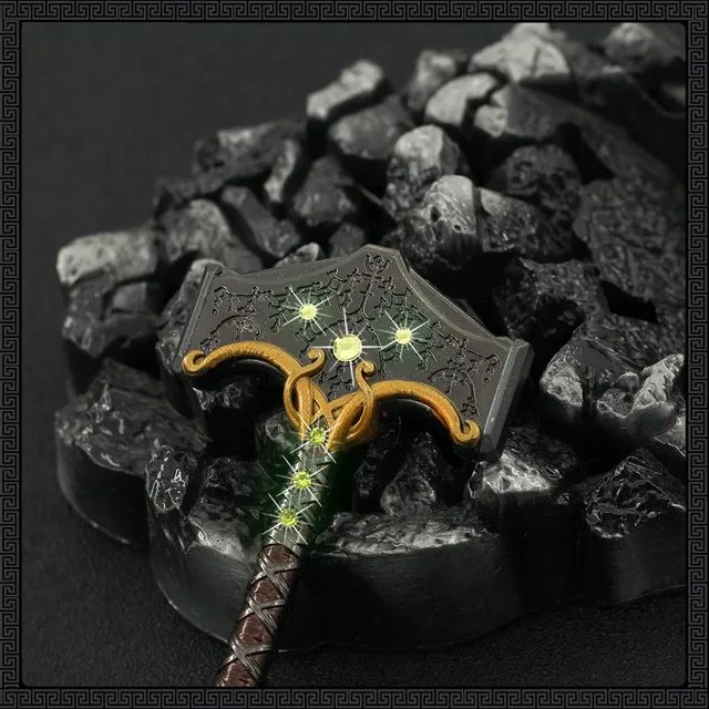 God of War Weapon The Hammer of Thor Mjölni Kratos Ghost of Sparta Game Figure Sword Katana Keychain Model Holiday Gift Kid Toy 2