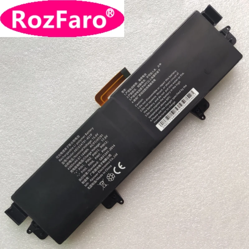 Rozfaro Per Gpd Win Max Aec634791-4S1P 4545165-2S Batteria Per Laptop 11.4V/5000Mah 15.4V/4360Mah Per Tablet Pc Gpd Win Max2