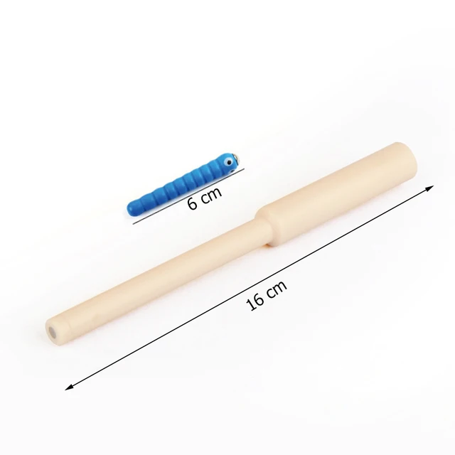 Wooden Strawberry Magnetic Bug Catching Game Educational Toddler Toy 5 Worms 1 Trematode Stick Grasping Bug Game Accessories for 6