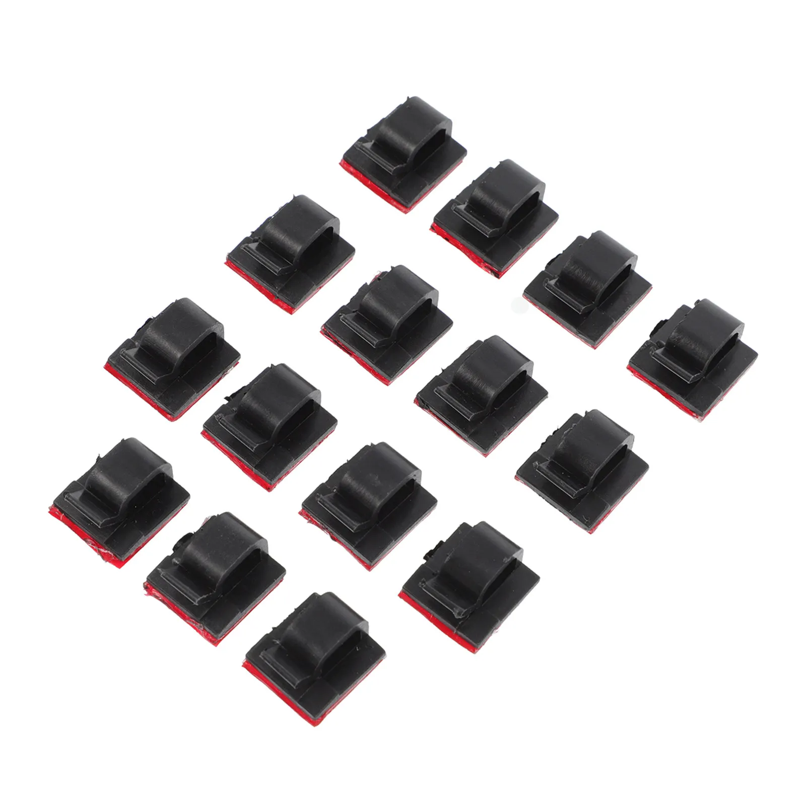 15Pcs 데스크탑 케이블 클립 헤드폰 충전기 용 자체 접착식 코드 정리 도구 USB 케이블 와이어 관리 데스크탑 오피스 홈