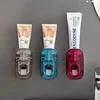 No-Drill Wall-Mounted Automatic Toothpaste Dispenser for Kids - Bathroom Squeezer & Storage Holder Easy Install & Space-Saving 3