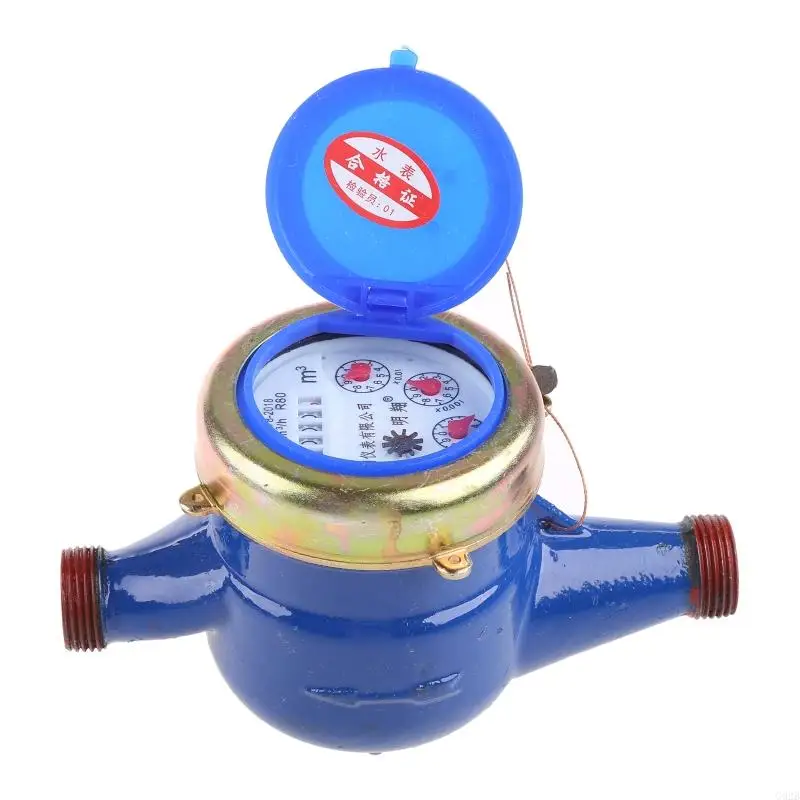Water Meter Cold Water Meter Metal 15mm WaterFlow withFittings Garden