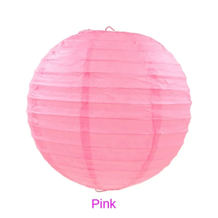 Farolillos de papel redondos chinos/japoneses multicolores para colgar en fiestas de bodas, decoración de cumpleaños, baby shower, suministros de bricolaje