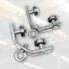 1PCS Heavy-Duty Pulley Angle Iron Support Cable Pulley Circular Bearing Trolley Steel Wire Rope Suspension Pulley 5