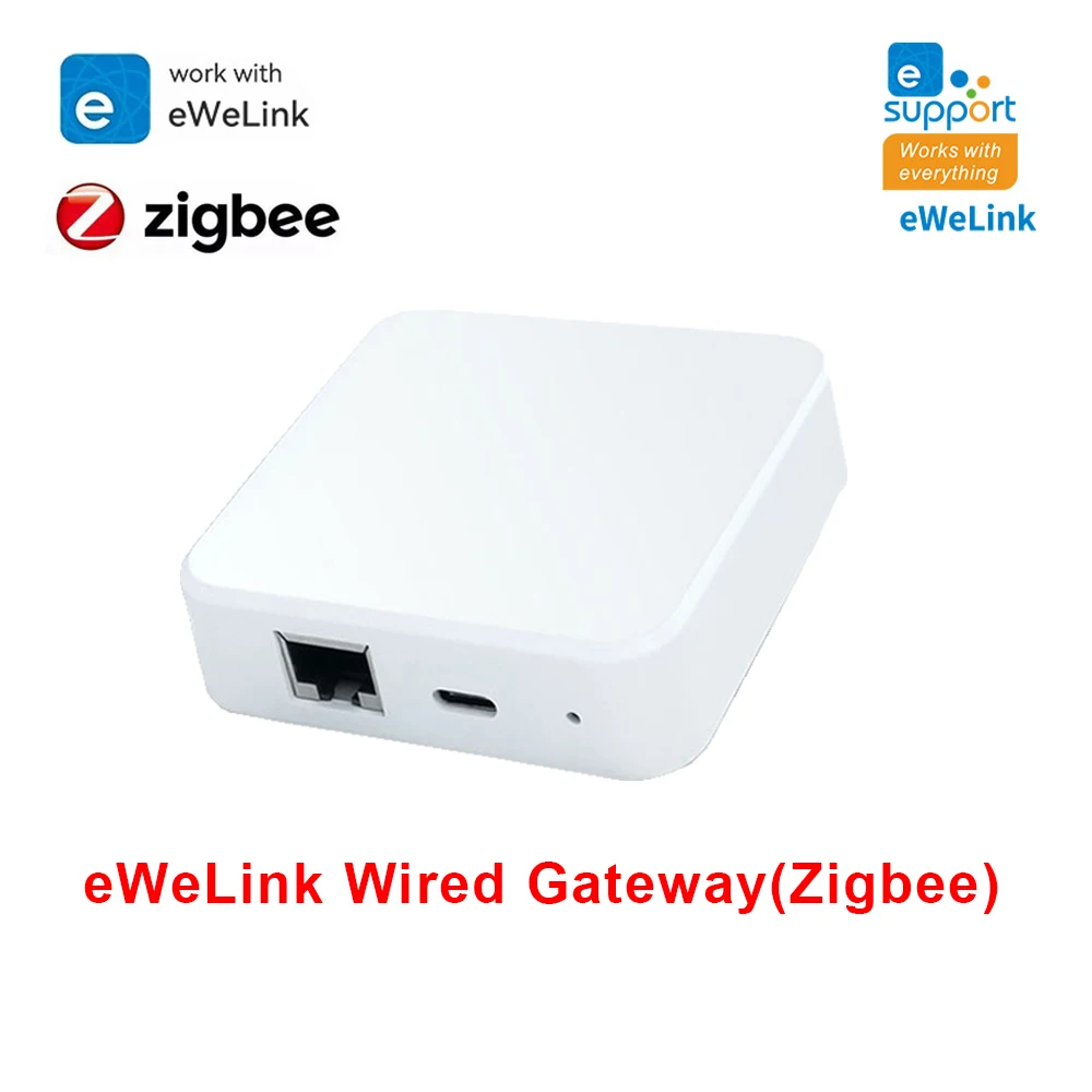Ewelink Zigbee 3.0 Wired Gateway Hub RJ45 Ethernet Bridge For eWeLink App Smart Automation Device Works with Alexa Google Home zigbee gateway smart gateway