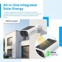 ARCCTV 2K WiFi caméra solaire couleur Vision nocturne conversation bidirectionnelle FHD caméra de Surveillance extérieure sans fil IP66 étanche sirène alarme 3