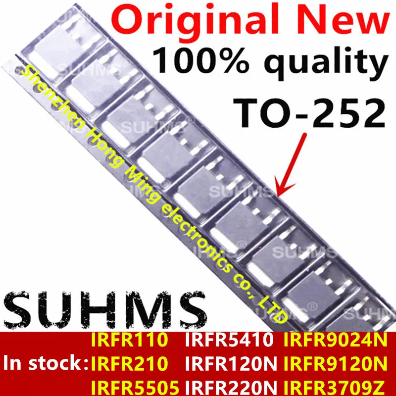 10piece 100% New IRFR9024N IRFR9120N IRFR3709Z IRFR110 IRFR120N IRFR210 IRFR220N IRFR5505 IRFR5410 TO-252 Chipset
