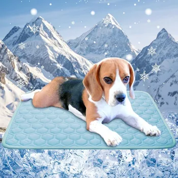 Cooling Mat for Dogs Thicken Pad for Cats,Rabbit&Medium,Large Dogs Internal Arc-Chill Cool Fiber Dog Cooling Mat Non-Slip Washab 1