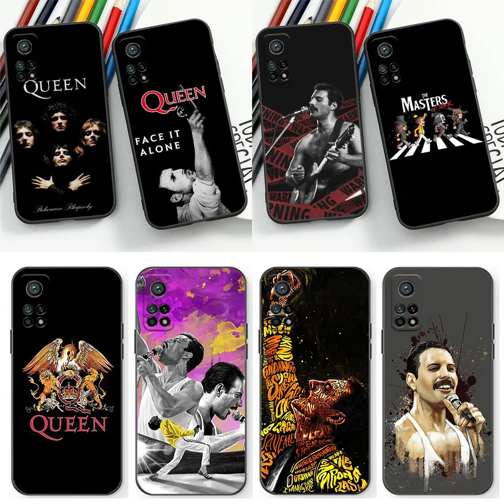 Custodia Per Telefono Freddy Mercury Queen Band Per Xiaomi Mi 13 13T 12 12T 12S 12X 11 11T 10 10T 9 8 Black Shark 5 4 3 Pro Lite 5G Cover