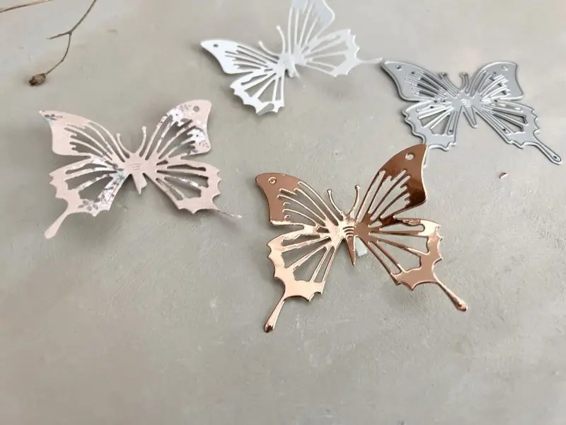 돼지 공예 금속 절단 다이 컷 다이 금형 나비 꽃 편지 스크랩북 종이 공예 칼 금형 블레이드 펀치 스텐실 다이