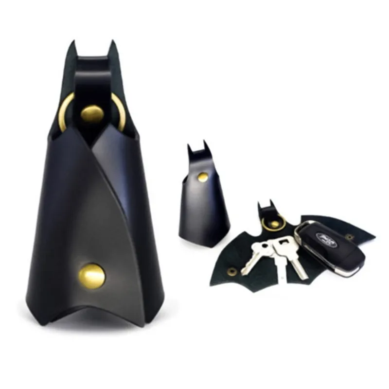 

Anime Batman Car Keychain For Men Leather Car Key Holder Fashion Key Chain Bat Man Car Accessories