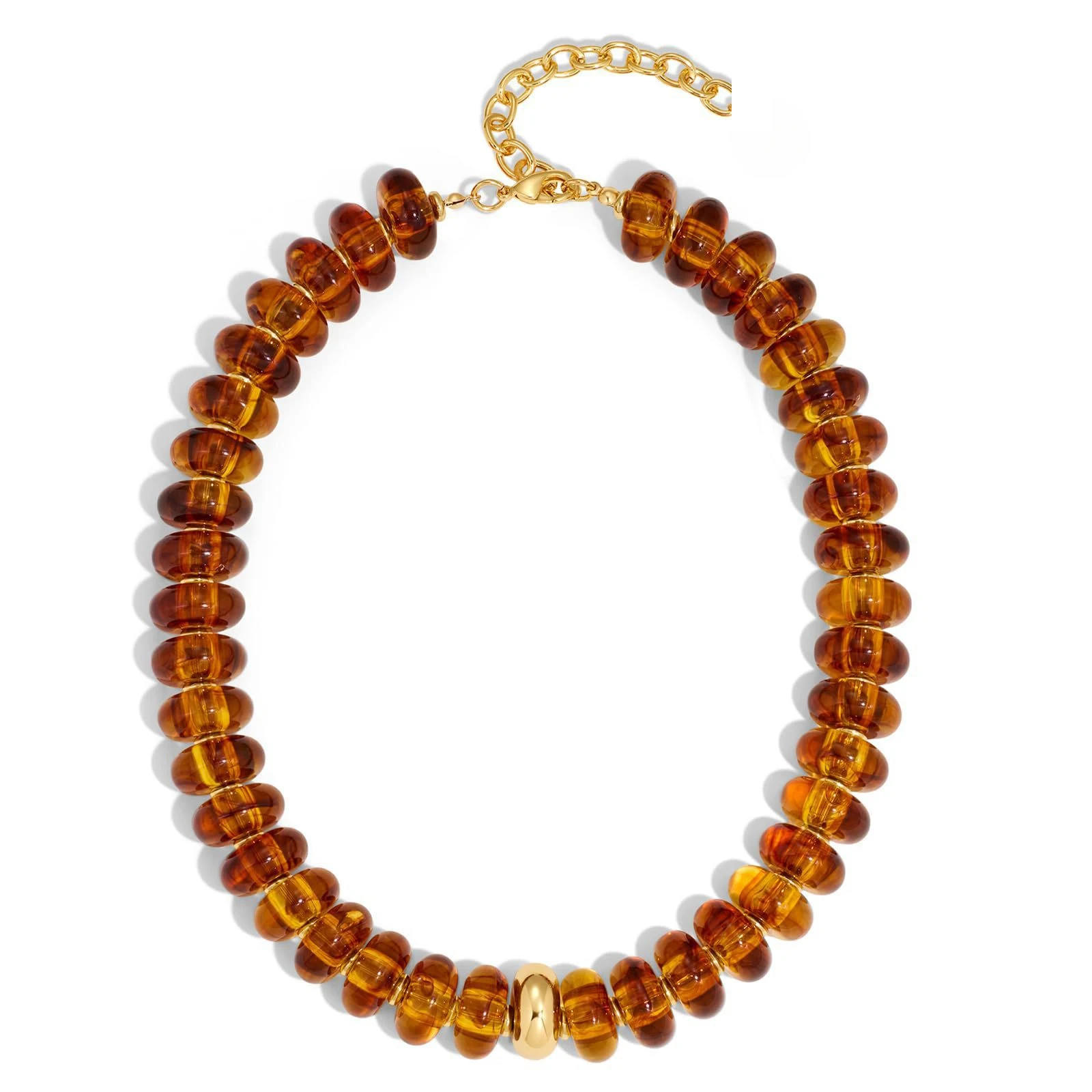 Vibrant Beaded Choker Necklace - Colorful Resin Beads Statement Jewelry