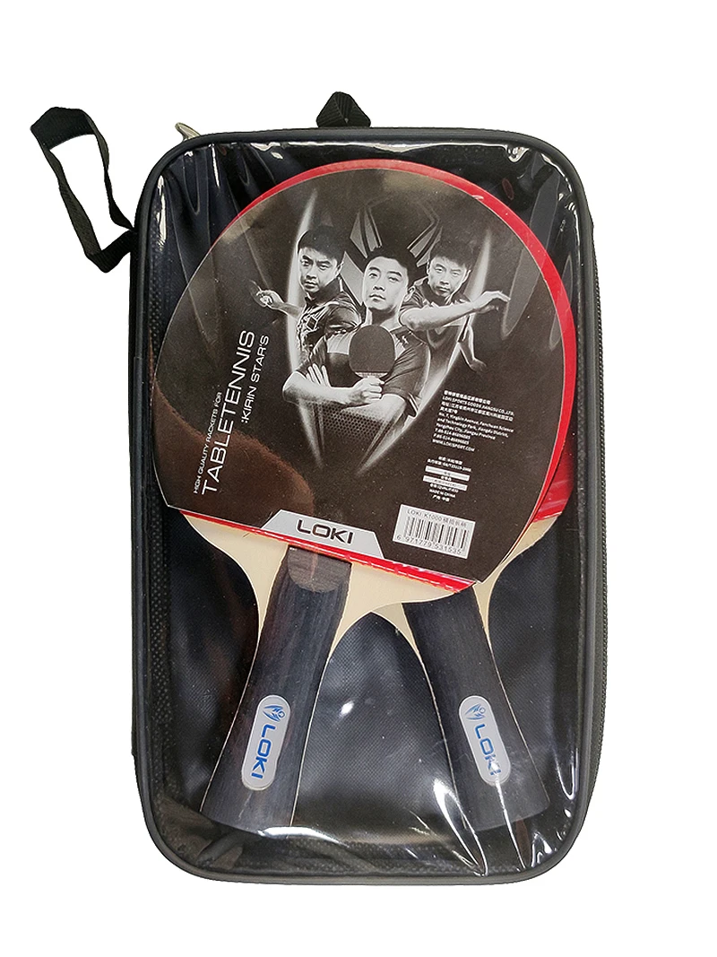 Description Picture 5 of itemLoki K1000 Ping Pong Rackets 2 Pcs with Cover Table Tennis Racket Paddle 5 Pure Wood Blade and Pimples-in Rubber Elastic
