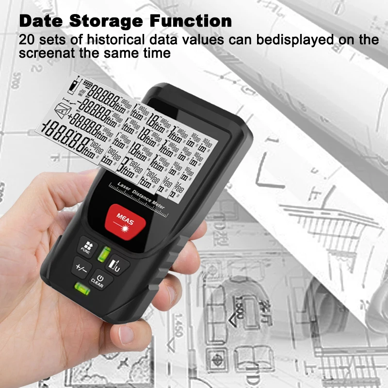 Advanced Digital Laser Distance Meter - Precision Measurement & Rangefinding Tool