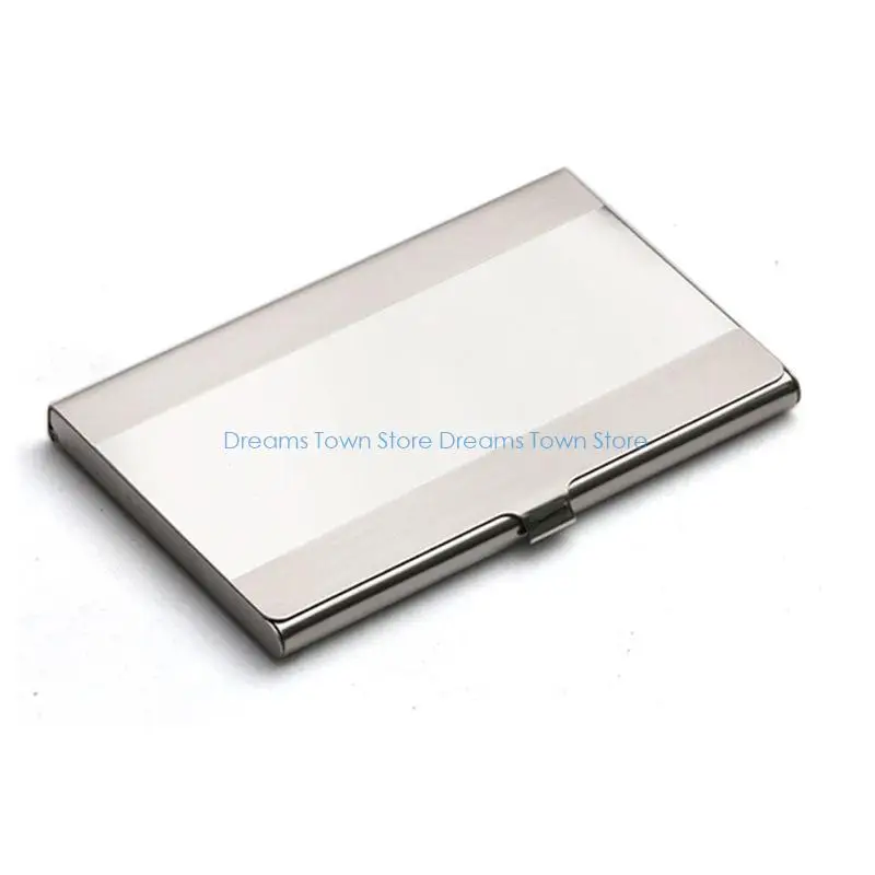 HX6A 명함 케이스 금속 명함 케이스 스테인레스 스틸 이름 카드 주최자 포켓 명함 케이스 92x58mm