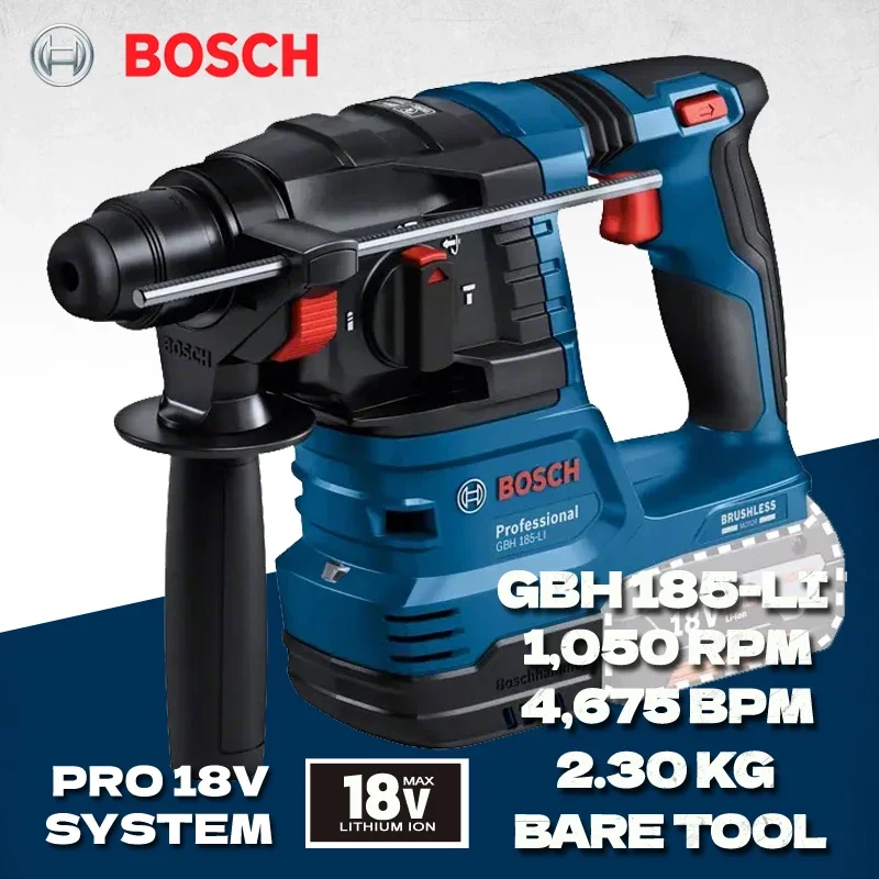 BOSCH GBH 185-LI Professional Brushless Rotary Hammer Impact Drill