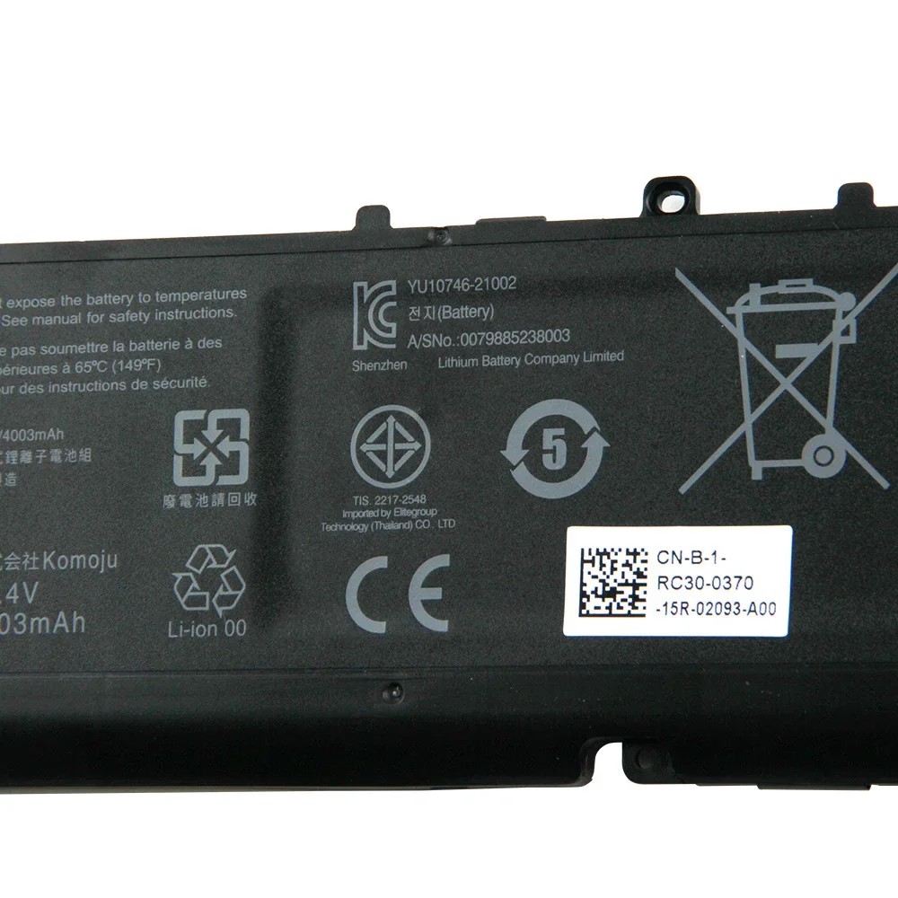 Original Replacement Battery RC30-0370 RZ09-0370 RZ09-0368 For Razer Blade 14 inch Ryzen 2021 2022 Battery 6400mAh