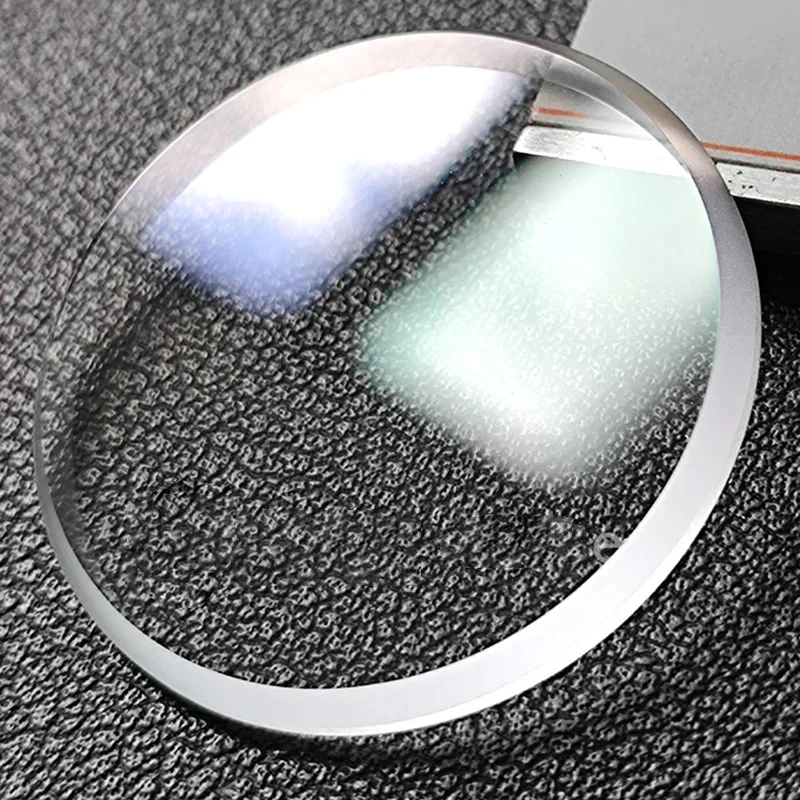 Premium Flat Mineral Watch Crystal with Blue/Red/Clear AR Coating - 32mm x 2.5mm